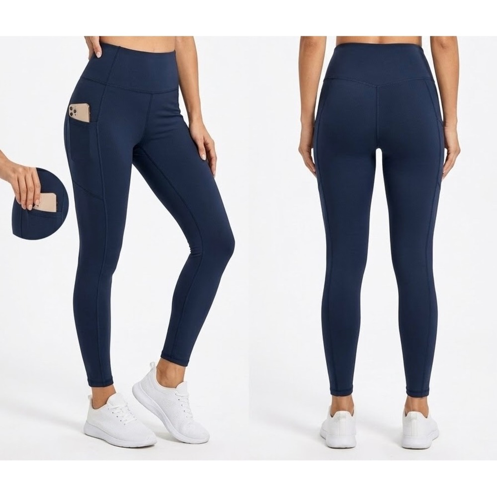 American Eagle The Everything Pocket Legging Navy Blue High Waisted Medium M